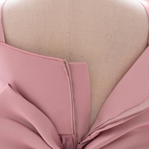 Toddler Girls Sparkly Tulle Party Dress with Flower Applique Ruffled Sleeves and Skirt for Birthday or Special2