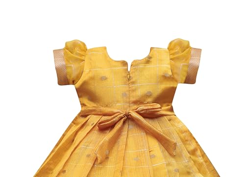 Image of PW PLATYPUS WORLD Baby Girls Ethnic Frock Dress for Kids| Traditional Festive Birthday Outfit | Baby Girls Lehenga Choli