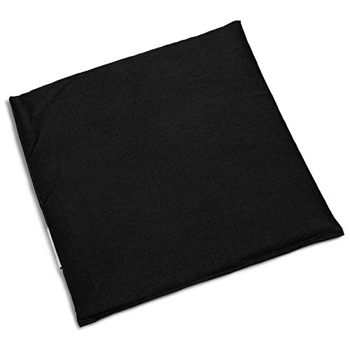 Current Seeds Cushion 24 x 24 cm Black Small Grain Cushion Heat Cushion & Cold Compress