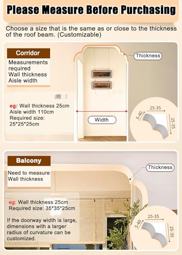Moldura para puerta con kit de arco de bricolaje fácil de instalar 8