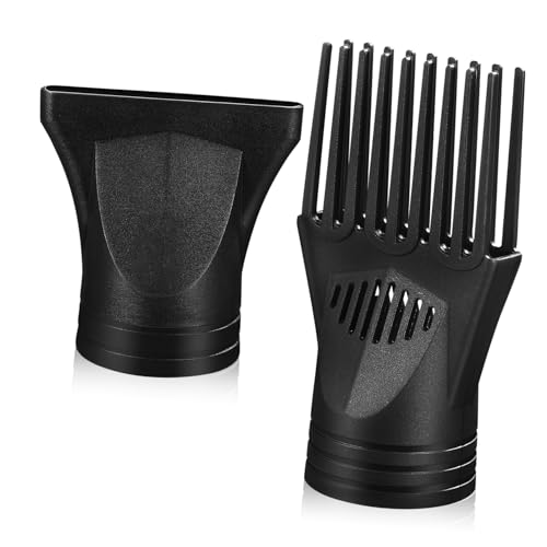 2 Piezas Boquilla Para Secador De Pelo Reemplazo De Boquilla Estrecha Secadora Accesorios Peine Desenredante Para Secador De Pelo Concentrador Secador De Pelo Explotar El Plastico Healeved