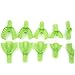 AZDENTÂ Dental Supply Impression Trays Autoclavable Central 10pcs/Box(Light Green)
