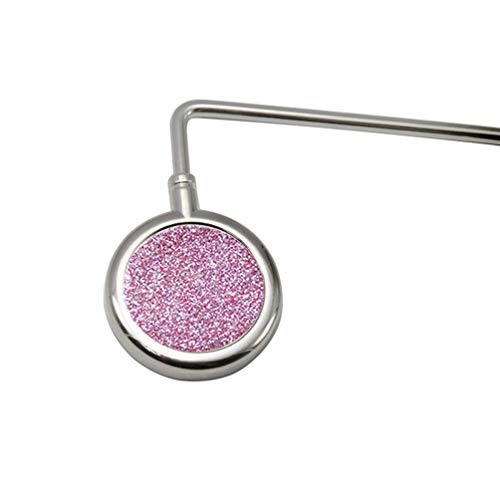 Lioobo Gancho Rosy para Bolsa de Mesa de Mesa Longa Gancho de Segurança Portátil Natureza Instantâne