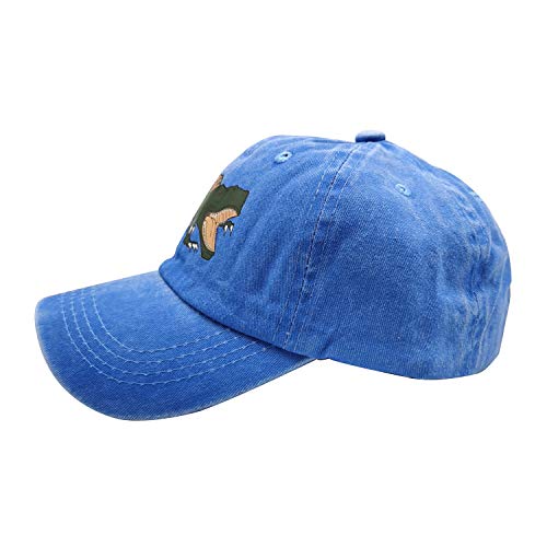 Waldeal Boys' Adjustable Fierce Dinosaur Hat Kids Vintage Washed Twill Baseball Cap Blue #TOP4