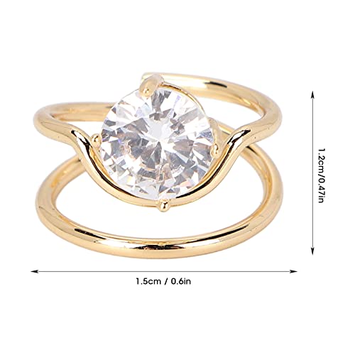 Rhinestones Fingernail Rings - Image 4