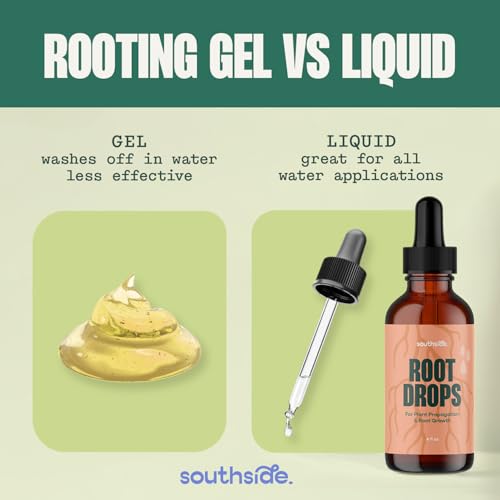 Root Drops - Liquid Rooting Vitamins | Fast Propagation, Stronger Roots, Less Shock | Works in Water, Soil, Leca, Moss | for All Indoor Houseplants Like Pothos, Monstera, Philodendron (4 oz)