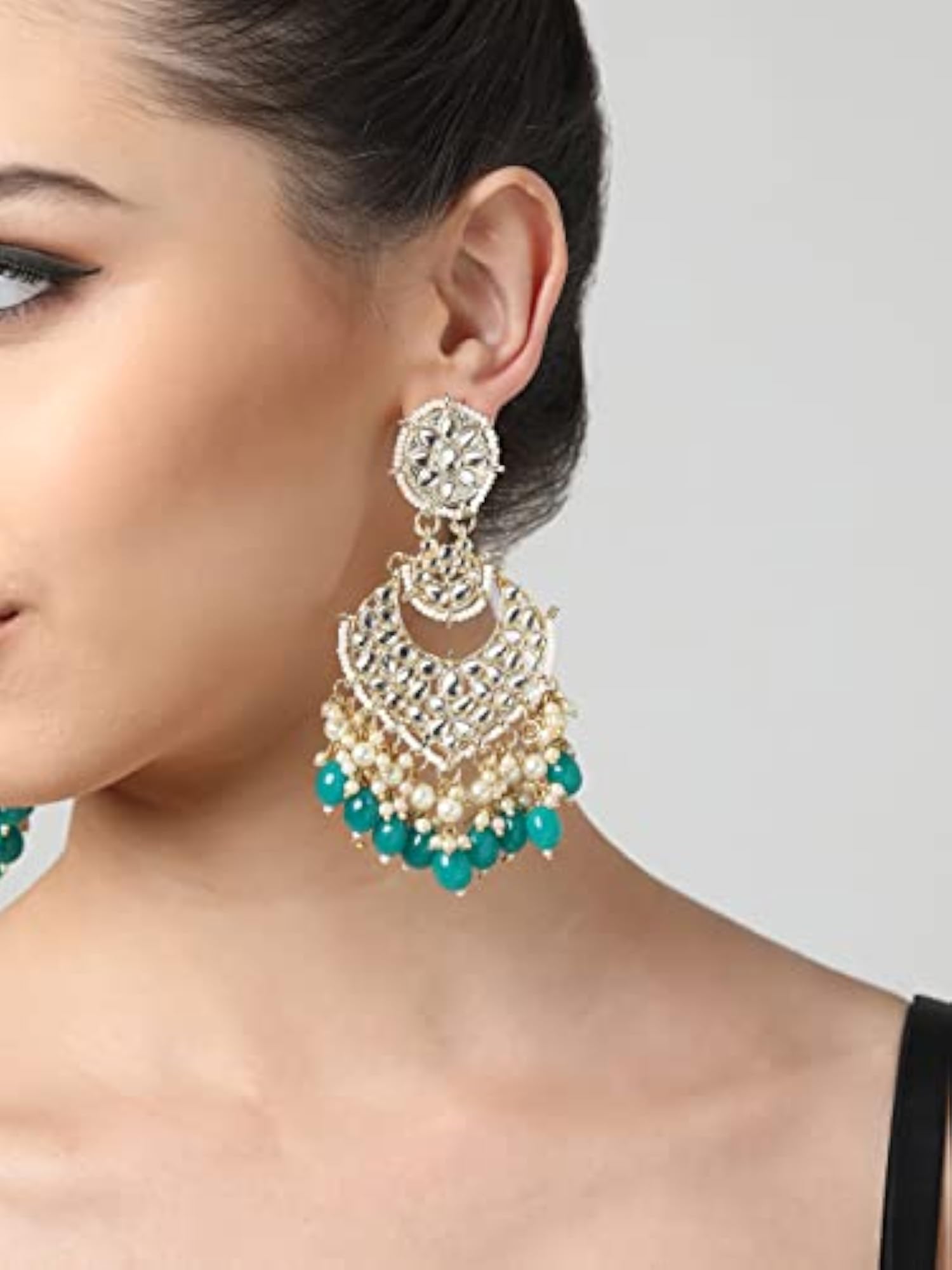 Kundan & Dangle Earring For Women-ZPFK11017