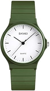 OSTAN Männer und Frauen Uhr Analog Quarz Silikon Armband Einfachheit Outdoor-Sportarten Quarzuhren (Grün)