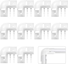 HOMMAND 90 grad LED profil außeneckverbinder 10 Stück, V Form LED Kanal Eckverbinder, 90-Grad-Eckverbinder für V Form LED Aluminium Profil, inklusive Schrauben