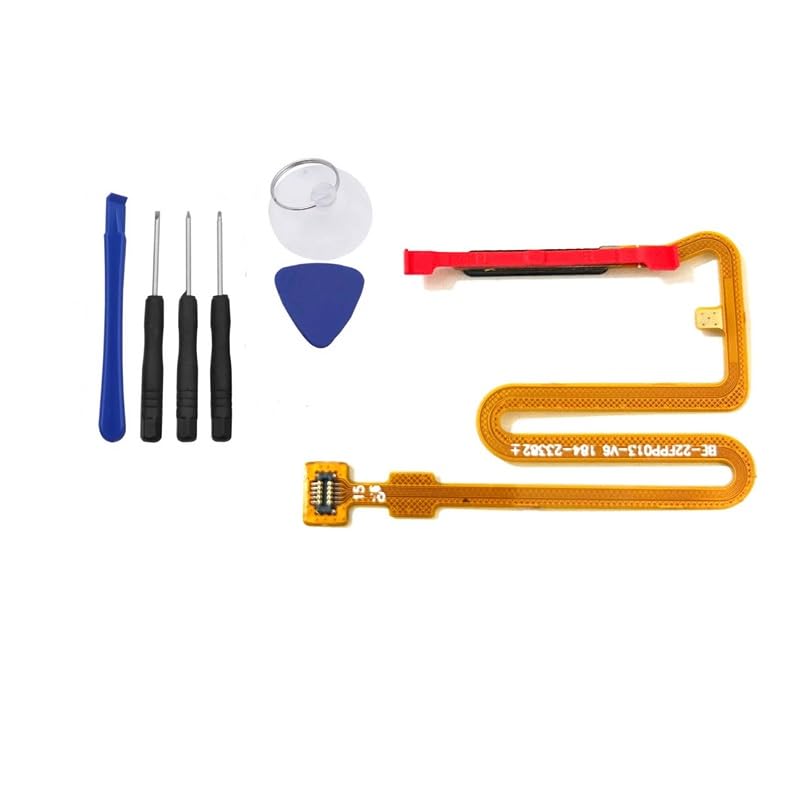 Fingerprint Sensor Button Flex Cable Replacement Parts for Samsung A14 5G A146U A146U1 A146dl A146P A146B (Black)