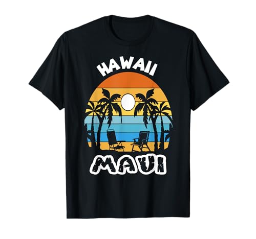 Maui Surfing Palmeras Hawaii Vacation Ocean Camiseta