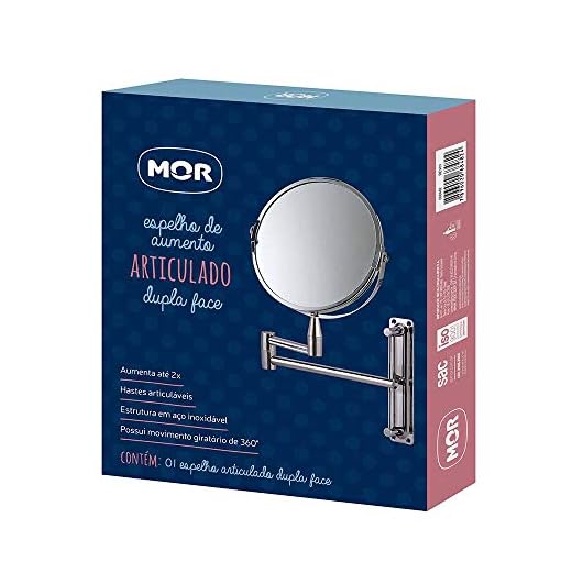 Espelho De Aumento Dupla Face Articulado Mor