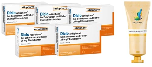 Diclo 25mg 5 x 20 Tab. Sparpack inkl. einer hochwertigen Handcreme Marke Faar-Apo