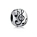 Produktbild Musik Melo Noten Tabelle G-Schlüssel Musiker Charm Bead Charms Für Damen Sterling Silber Passt Europäischen Armband