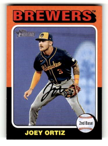 2024 Topps Heritage High Number #584 Joey Ortiz Milwaukee Brewers