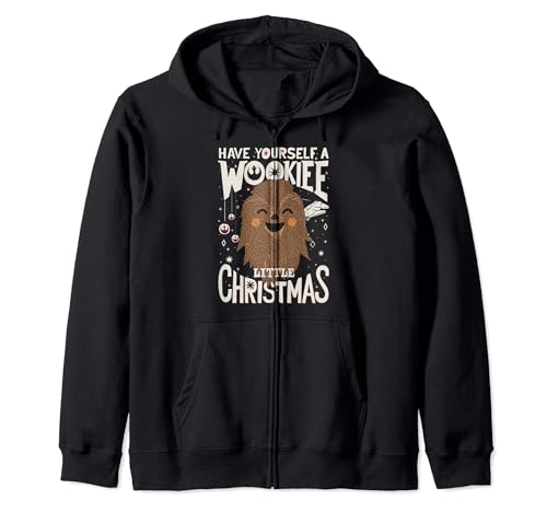Sweat Star Wars Have Yourself A Wookiee Little Christmas Zip Hoodie noir taille XL