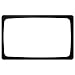 HUBERTÂ® Food Display Tile for Cold Foods, Full Size Black Melamine - 21