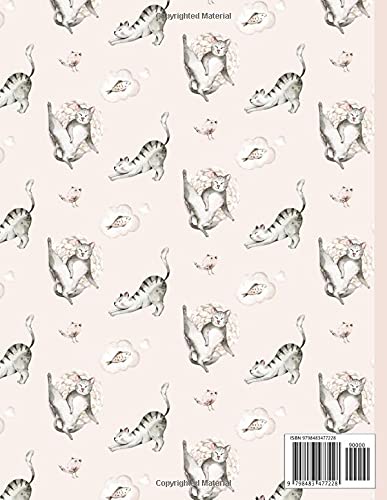 Graphing Notebook - 4x4 Quad Ruled Paper with Cats: Graphing notebook for math - great gift for cat