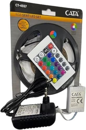 Şerit Led, Cata Ct-4557 Rgb Seti (5 Mt Rgb Led+Trafo+Rgb Kumanda)