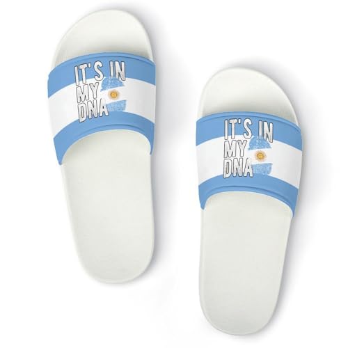 Argentina Argentinian Flag Slippers Man Womans Slides Shoes Sandals Slip On Flip Flops for Outdoor Beach Home Indoor