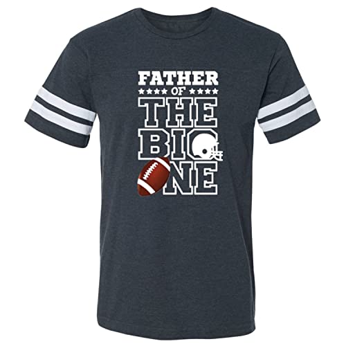 Baby Personalized the big one down football theme jersey bodysuit t-shirt, first birthday outfit add matching mom dad option4