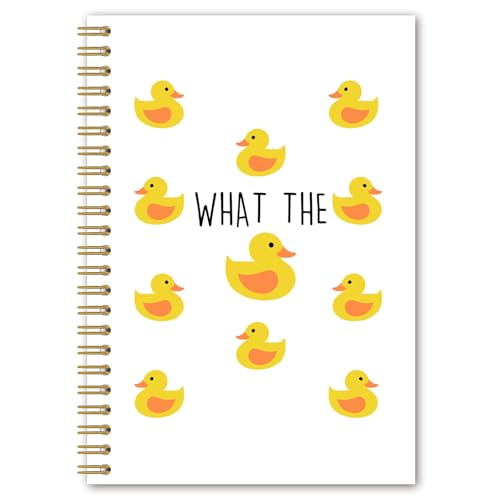 Carnet à spirale canard sarcastique jauni 14x21cm pour notes