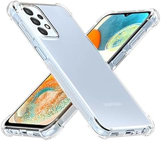 Cresee for Samsung Galaxy A23 5G Case (2022) Crystal Clear Cover with Reinforced Corner Bumper Slim Fit Anti-Scratch Shockproof Flexible TPU Phone Case for Galaxy A23 5G, Transparent