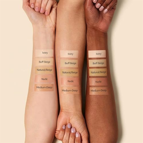 Mushroom Head Air Cushion CC Cream Foundation Full Coverage Moisturizing Oil Control Waterproof Long-Lasting Even Skin Tone Natural Cream Foundation for Mature Skin (Nude) — view 4