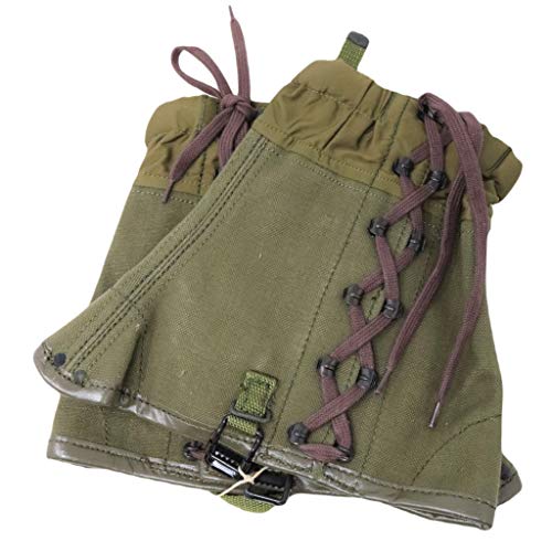 Italian Military Gaiters, Boot Guard, Canvas, Nylon Upper, Leather Trim, Hiking Gear, Protects Against Water Mud And Thorns, Made In Italy (2) #TOP6
