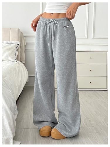 SOLY HUX Women's Drawstring Sweatpants Low Rise Baggy Wide Leg Pants with Pockets3