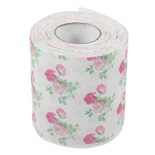 GRADENEVE 色付きトイレットペーパー 花柄のトイレットペーパー いたずら 印刷された 人工の ホテルの 木材パルプ