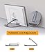Laivli Stand Compatible with Echo Show 15/21, Adjustable Foldable with 360 Degree Rotatable Base, Easy Switch Device in Portrait and Landscape Orientations(Silver)