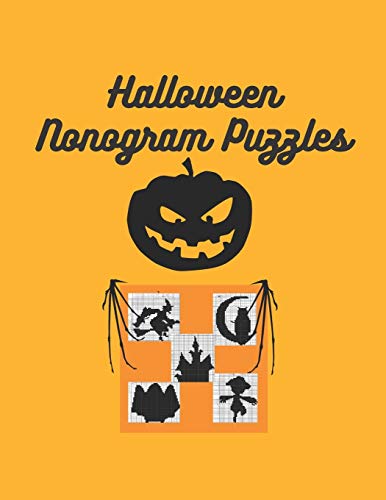 Halloween Nonogram Puzzles: Halloween gifts for women, Halloween puzzles for adults