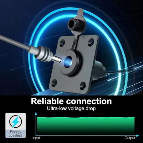 Image of RV Starlink Mini Wall Pass Through, DC Female Bulkhead Connector
