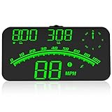 ACECAR Digital GPS Speedometer, Universal Car HUD Head Up Display with Speed MPH, Compass Direction,...
