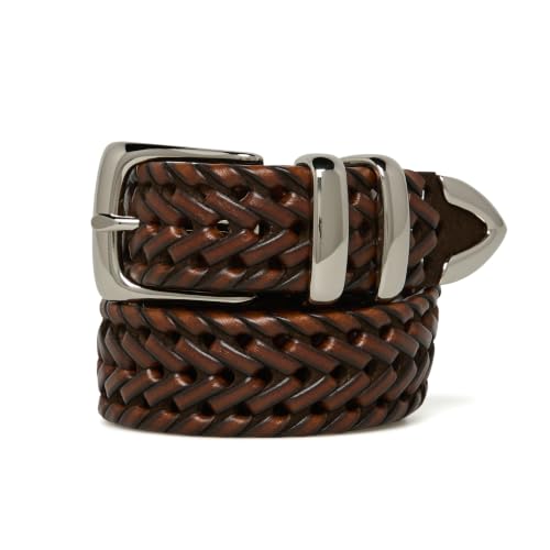 Perry Ellis Braided Leather Belt