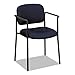 Basyx VL616VA90 VL616 Series Stacking Guest Chair with Arms, Navy Fabric