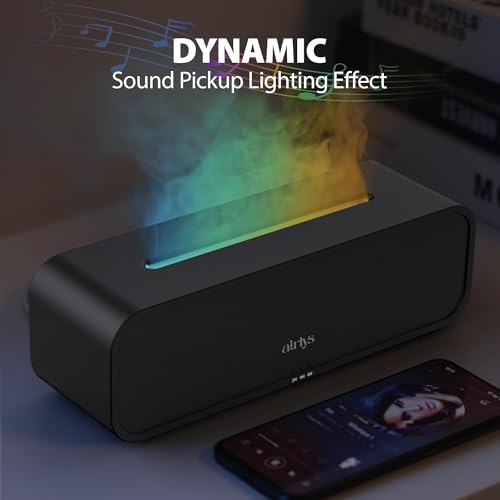 Image of Smart Aroma Diffuser with Free 15ml Oil Ultrasonic Essential Oil Diffuser with Music Reactive RGB LED Lights, Remote Control, Timer, Ultra Quiet Humidifier for Home Office Bedroom