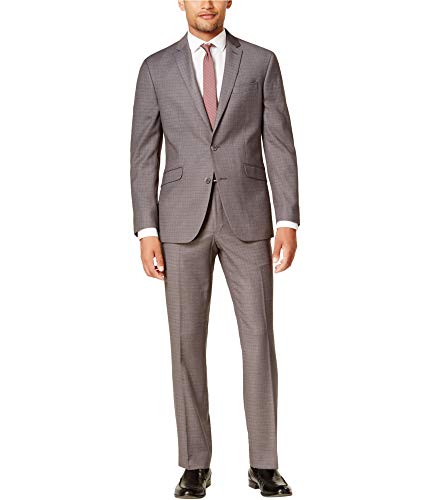 Kenneth Cole Mens Slim Two Button Formal Suit, Grey, 40 Short / 33W X 32L #TOP17