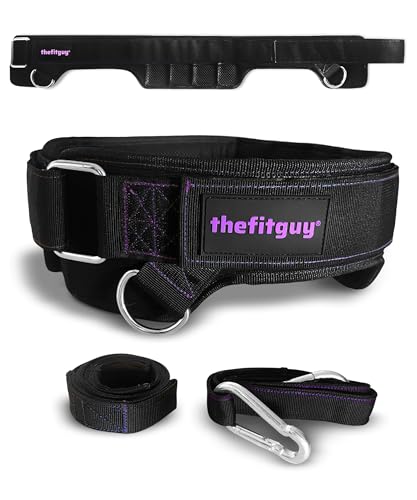 THEFITGUY Women’s Dip & Squat Belt – Hip-Hugging Comfort & Contoured Fit | For Pull-Ups, Dips & Belt Squats | Lumbar Support | No Slide, No Pinch | Secure Closure | 2 Straps & 2 Hooks