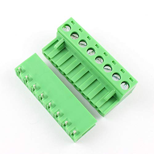Borniers à vis 8 broches angle droit 5.08mm pour raccordement de circuits imprimés