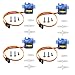 4Pcs SG90 Micro Servo Motor 180 Degree SG90 9G Gear Motor Control for Arduino Raspberry Pi RC Car Toy Robot Helicopter Airplane Controls Car Boat DIY