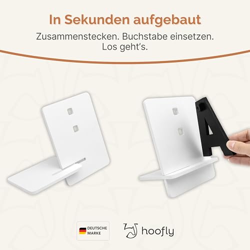 Hoofly Hobby Horse Zubehör Dressurset mit Buchstaben & Zahlen – Hochwertiges Hobby Horsing Turnierset aus Holz – Designed in Germany für Training & Wettbewerb