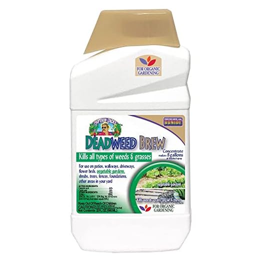 Bonide Captain Jack's Deadweed Brew, 32 oz Concentrate, Controls All Types of Weeds and Grasses, For Organic Gardening