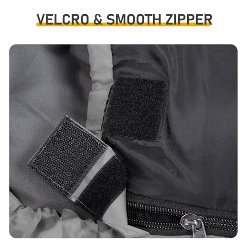 Bolsa de dormir rectangular con calefacción para adultos, ligera, impermeable y compacta con almohadillas térmicas USB para camping, viaje y senderismo miniatura 6