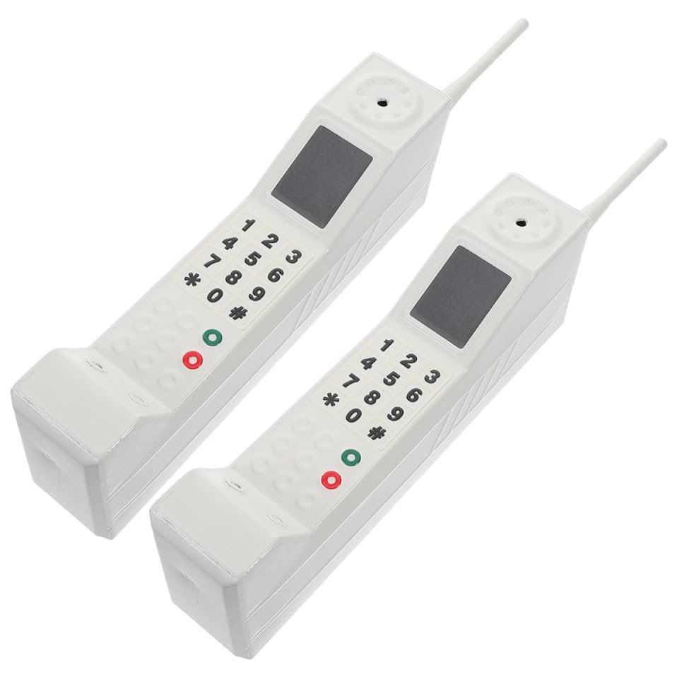 Teléfono retro decorativo pack de dos piezas para regalo vintage