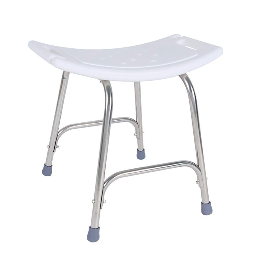 Siège de baignoire sécurisé pour personnes âgées et tabouret de douche ergonomique blanc