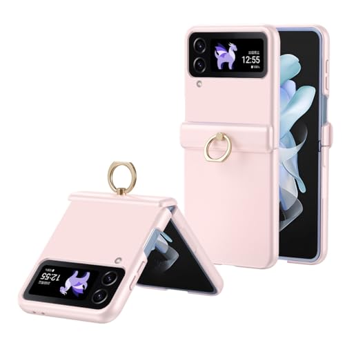 Coque Galaxy Z Flip 3 5G avec anneau rotatif et protection de charnière en PC ultra-fin