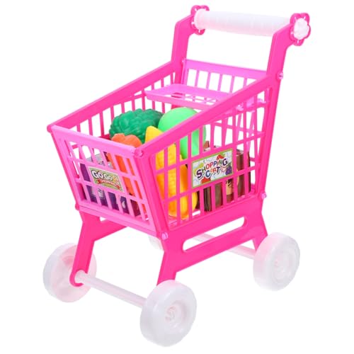 Beaupretty Chariot de Courses Mini Simulation pour Garçon Fille Design Sécurisé et Ergonomique Jeu Dimitation Éducatif pour Développer la Motricité...