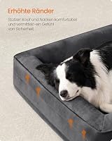 Feandrea Orthopädisches Hundebett, Hundekissen, 104 x 69 x 17 cm – Ansicht 4